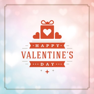 Sevgililer günü tebrik kartı veya poster vektör çizim