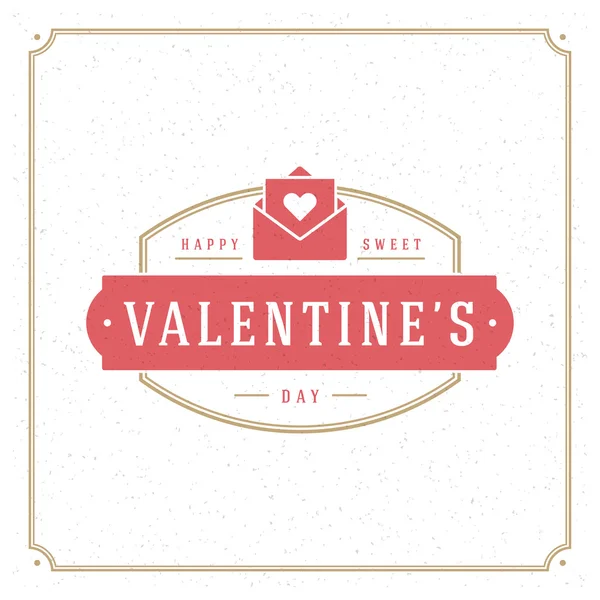 Tarjeta de felicitación del día de San Valentín o ilustración del vector del cartel — Vector de stock