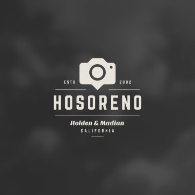 Photographer Logo Template. Vector Design Element Vintage Style for Logotype