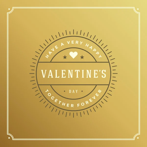 Tarjeta de felicitación del día de San Valentín o ilustración del vector del cartel — Vector de stock