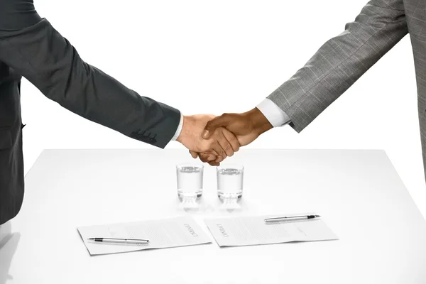 Firma del contrato . — Foto de Stock