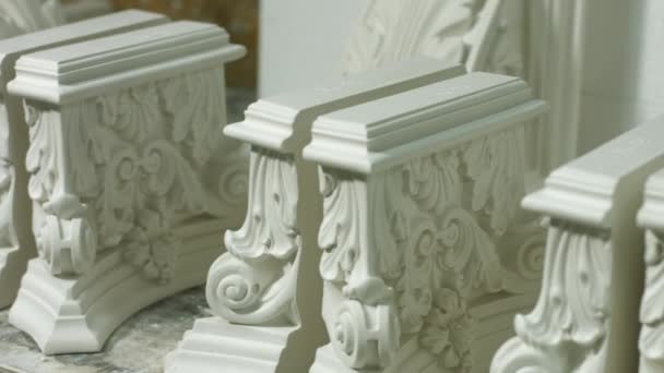 Elements of baroque architecture. — Stock Video