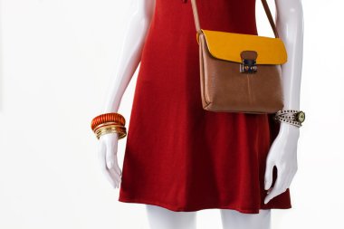 Bicolor çanta ve aksesuarları.