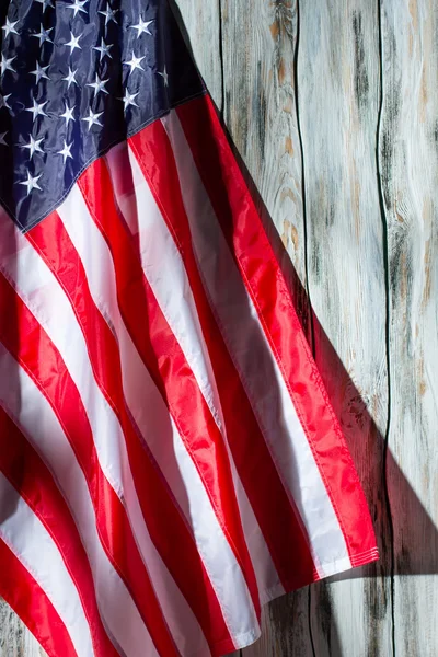 USA vlag op houten ondergrond. — Stockfoto