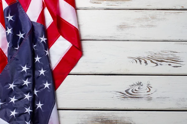 Verfrommeld Amerikaanse vlag. — Stockfoto