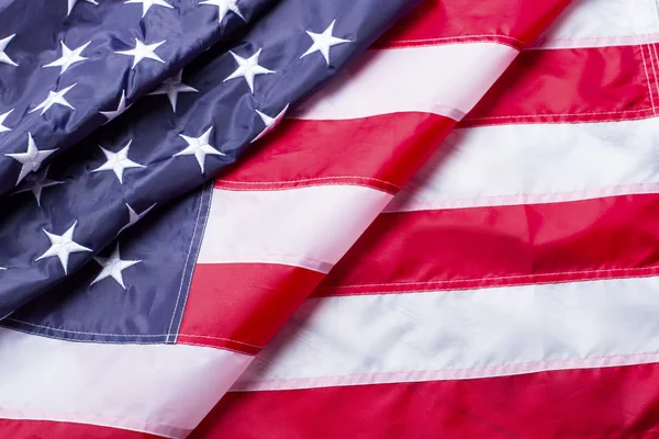 Creased American flag. — Stock Photo, Image