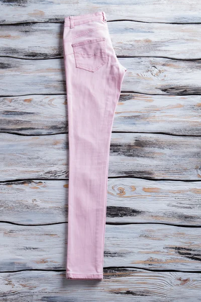 Light pink casual pants. — Stock Photo, Image