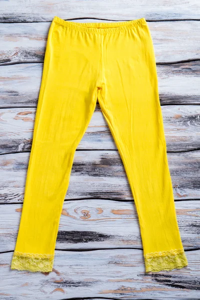 Casual yellow pants. — Stock Photo, Image