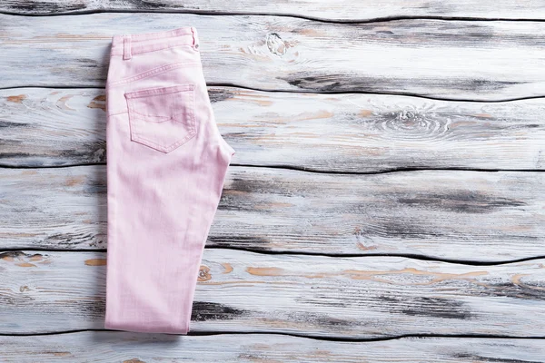 Light pink casual trousers. — Stock Photo, Image