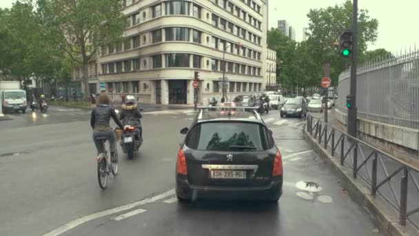 Vista do transporte em movimento . — Vídeo de Stock