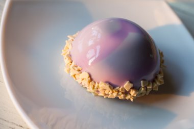 Pembe Pasta krema ile.