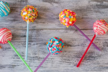 Pasta popssweets sopa üzerinde.