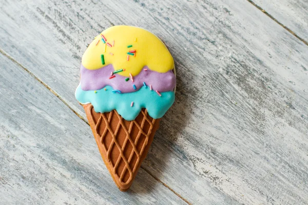 Biscoito em forma de sorvete . — Fotografia de Stock