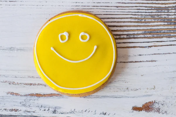 Biscoito de cara sorridente . — Fotografia de Stock