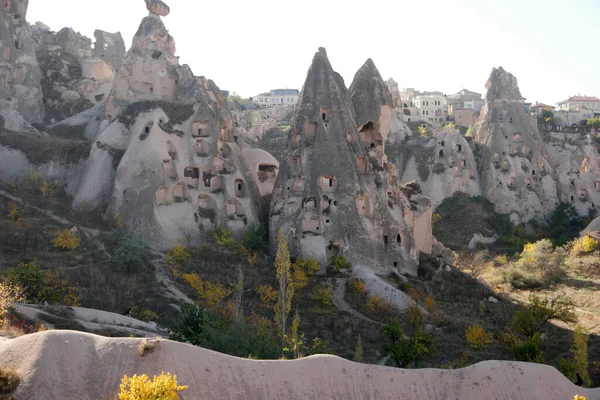 Grotwoningen in Cappadocia, Turkije. — Stockfoto
