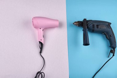 Erkek ve kadın çalışma araçları.