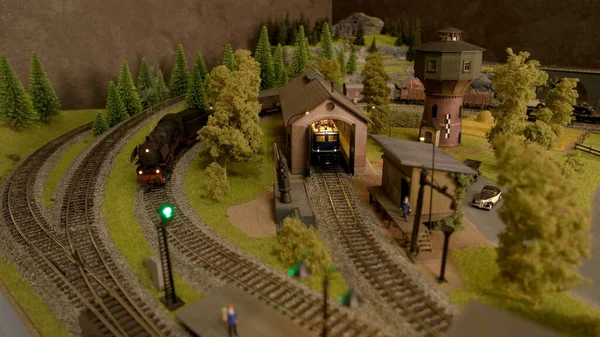 Retro toy railways. — Stock Photo, Image