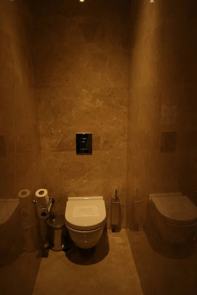 화장실 방 내부 설계. — 스톡 사진