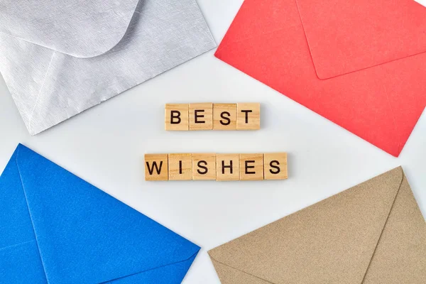 Envelopes with best wishes.