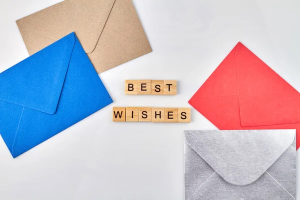 Congratulation cards best wishes concept.