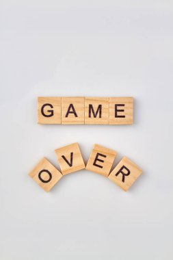 Oyun bitti konsepti.