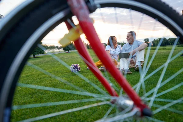 Fermer la roue de vélo. — Photo