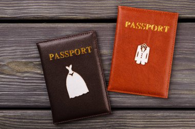 Evlilik ve seyahat kavramı.