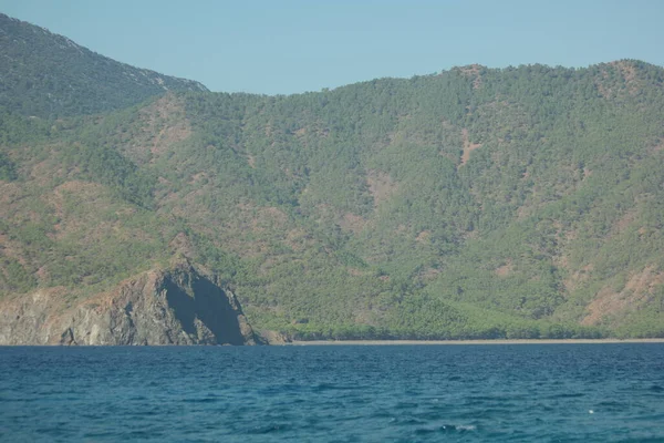 Coastal mountains and the sea, Turkey.