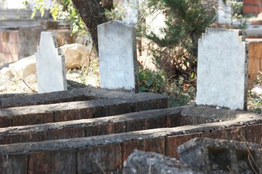 Türkiye 'nin Antalya kentinde İslam mezarlığı.