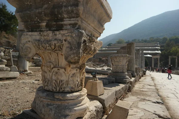 Primo piano delle rovine di un'antica città. — Foto Stock