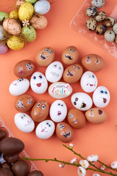 Verschiedene Eier für Ostern. — Stockfoto