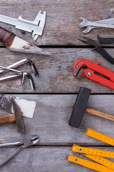 Conjunto de herramientas para reparación y construcción. — Foto de Stock