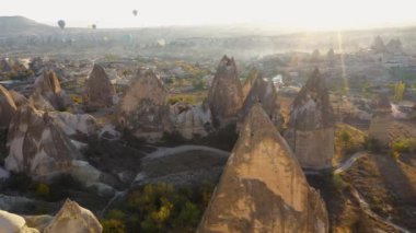 Türkiye 'nin Kapadokya kentindeki Ulusal Goreme Parkı.
