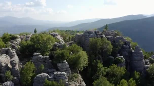 Bergsutsikt i nationalparken Manavgat, Antalya, Turkiet. — Stockvideo