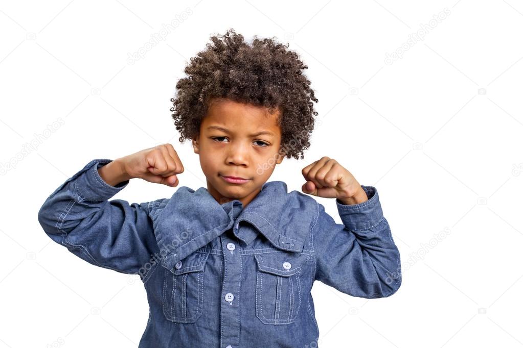 Boy strongman