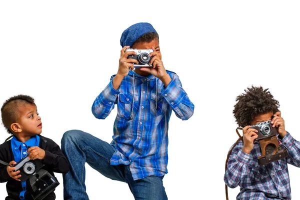 Lesson of photographs for children. — Stock Photo, Image