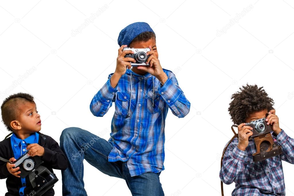 Lesson of photographs for children.