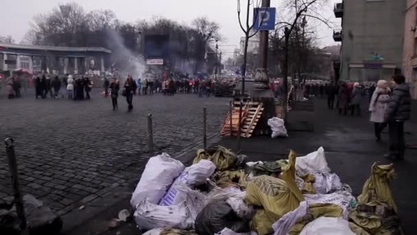 A forradalom után Kiev. — Stock videók