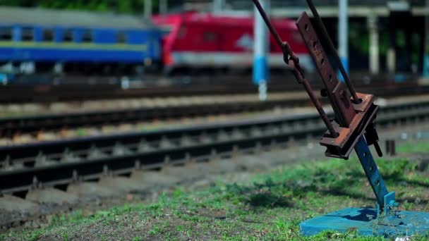 Železnice. — Stock video