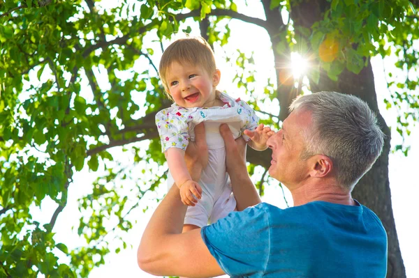 Man with  baby.