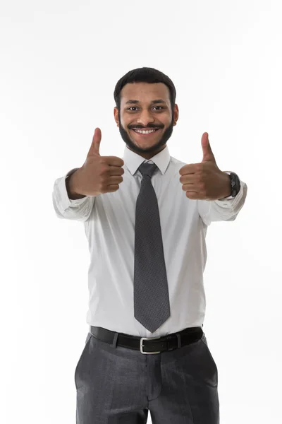 Secretario mostrando el pulgar . — Foto de Stock