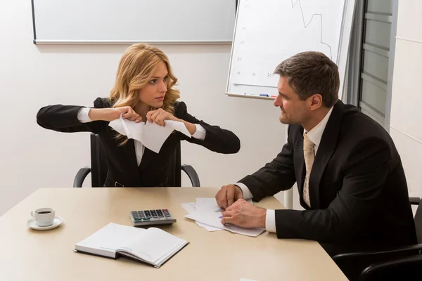 Clerks in the office. — Stock Photo, Image