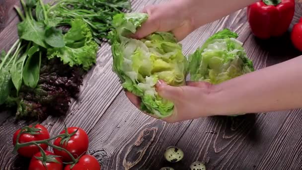 Zátiší zeleniny. — Stock video