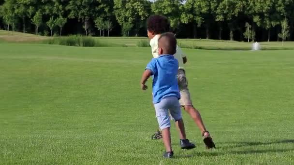 Happy boys. — Stock video