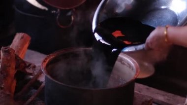 Boya kumaşlar için hazırlanması.