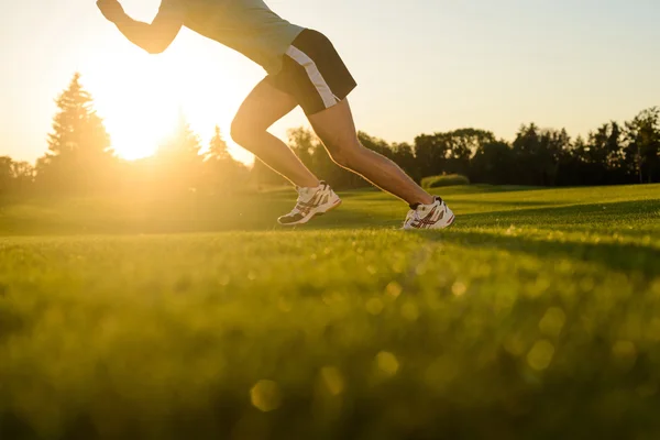 Guy participa da maratona . — Fotografia de Stock