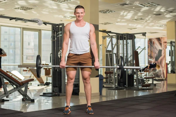 Unga idrottsutövare i gym. — Stockfoto