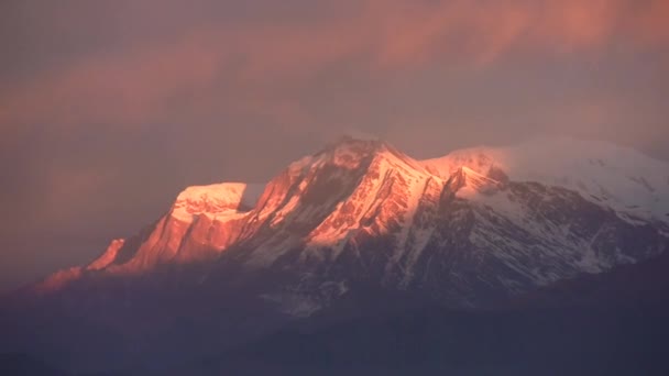 Panorama of Himalayas mountains. — Stock Video