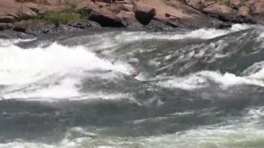 Sert sularda beyaz Nile, Uganda Kayak