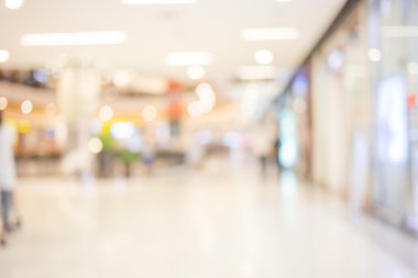 Abstrack arka plan bokeh alışveriş merkezi ile.